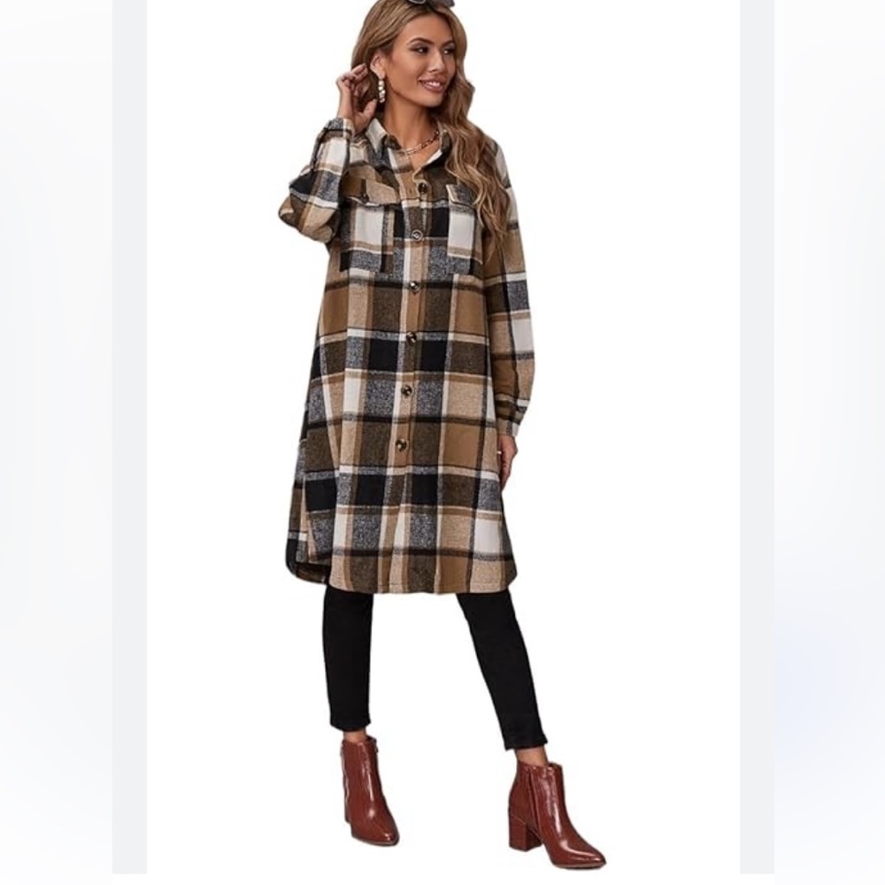 Plain fringe jacket L